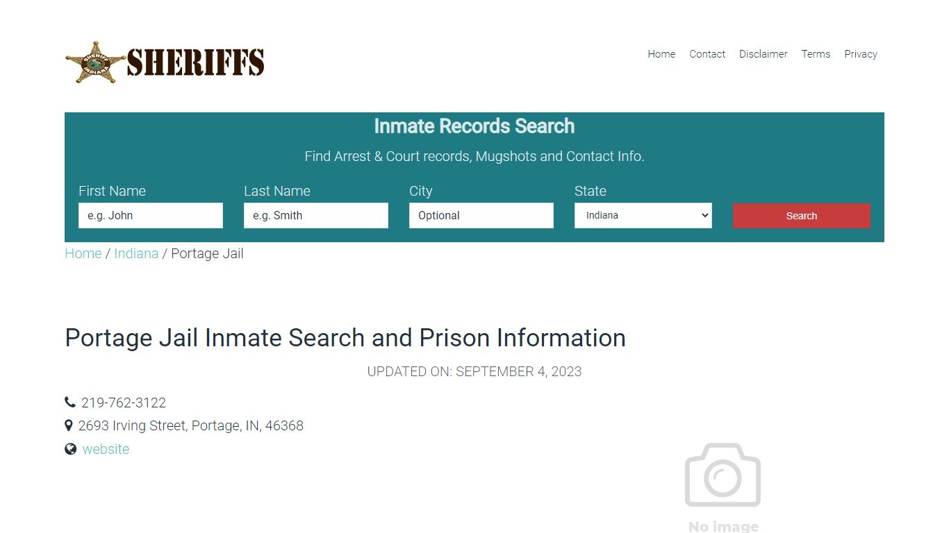 Portage Jail Inmate Search and Prison Information